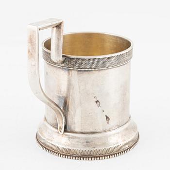 A Russian Silver Mug, mark of Iwan Ekimowitsch Morosow, St. Petersburg 1896-1908.