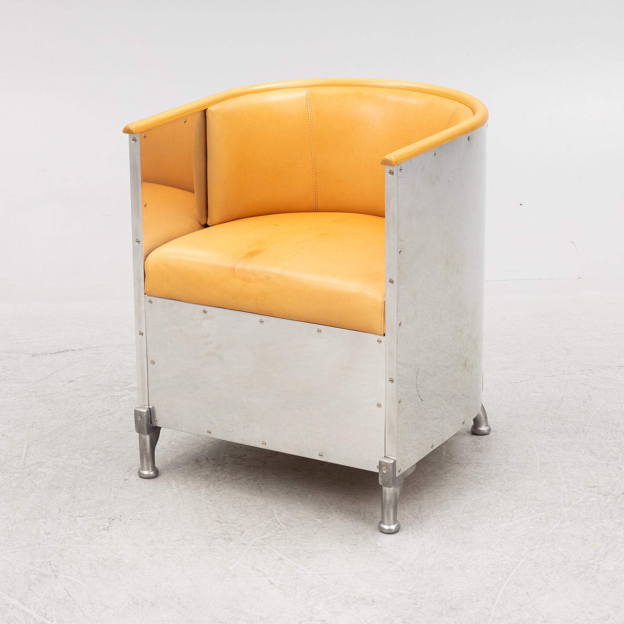 Mats Theselius, "Aluminiumfåtöj", Källemo, formgiven 1990.