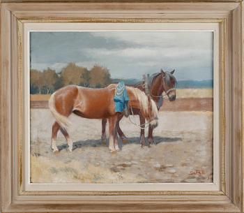 GRETA GERELL, olja på duk, signerad och daterad  -45.