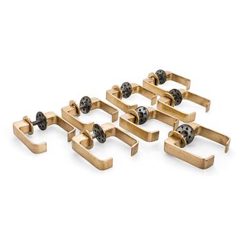 Timo Sarpaneva, Eight pairs of  'Lasta' door handles for Primo Oy. Designed 1964.