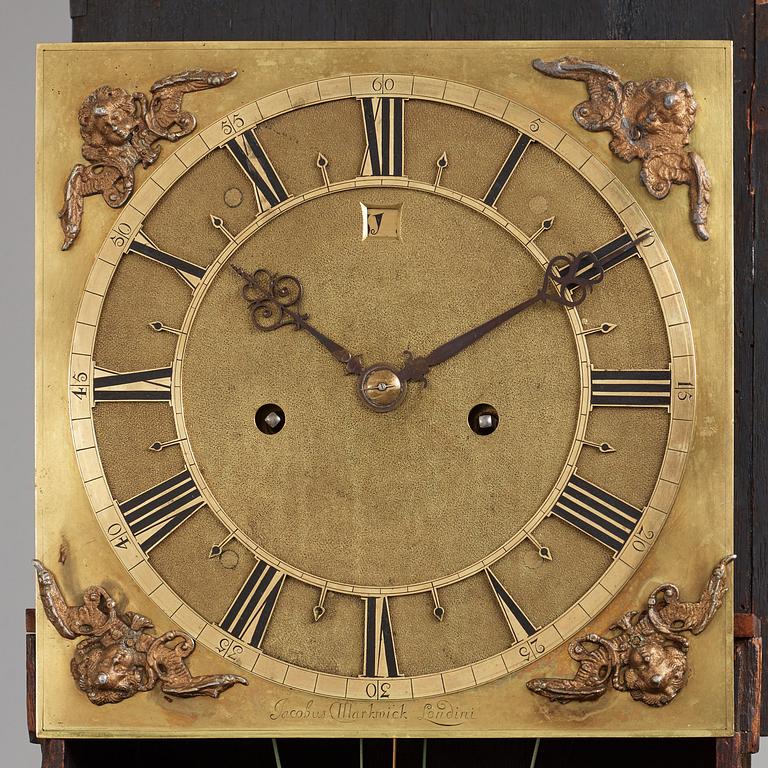 An English Baroque 17th century longcase clock by James Markwick (clockmaker in London 1666-1698).