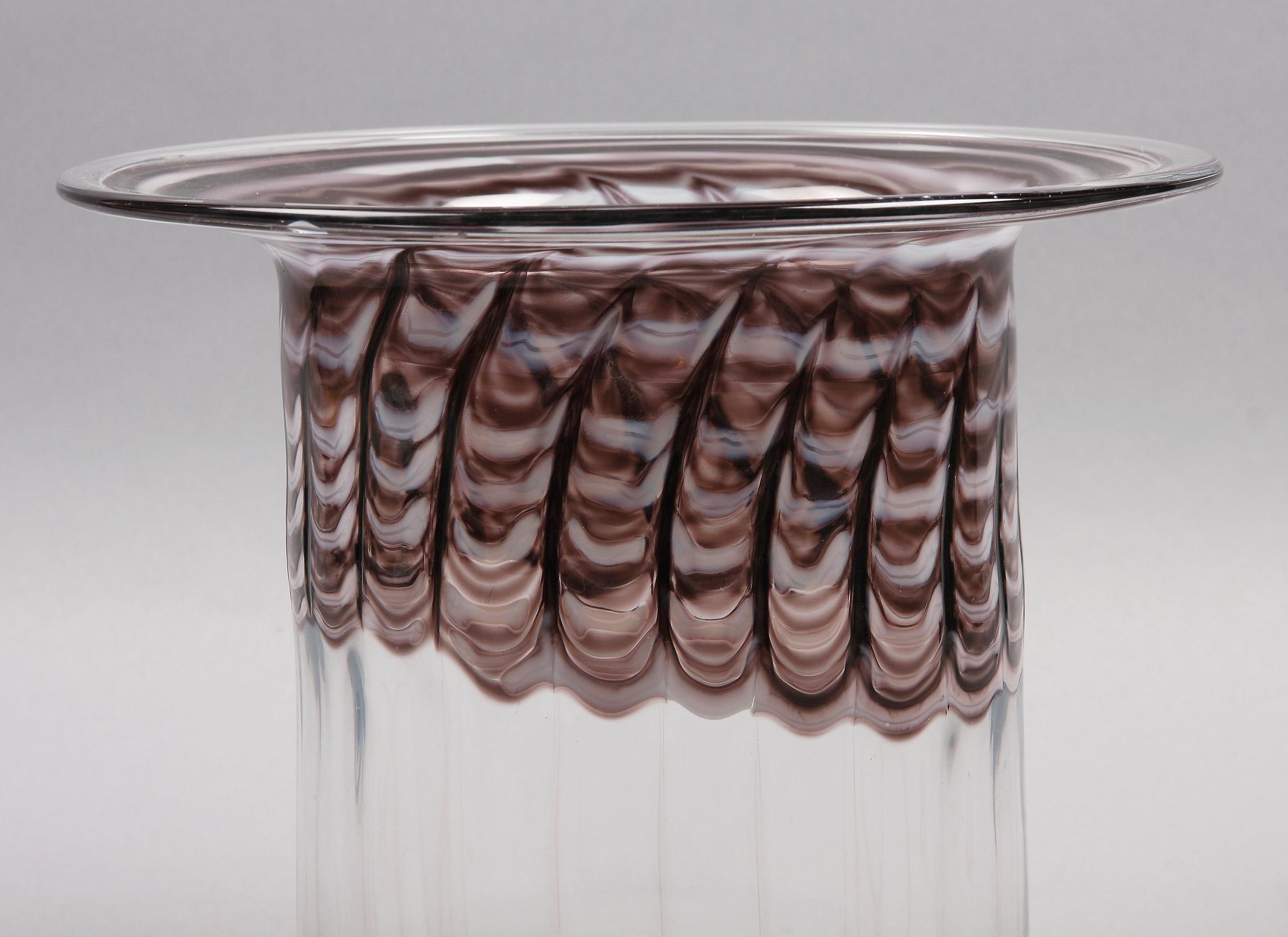 VAS, glas, Kerttu Nurminen, Notsjö Finland Sign.