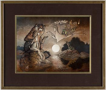 HANS ARNOLD, Acrylic/ink, signed.