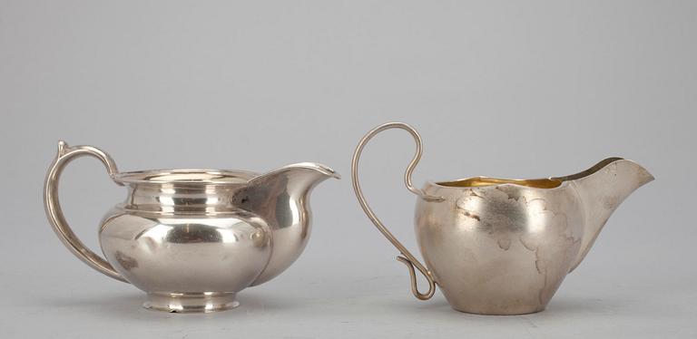 GRÄDDSNÄCKOR, 2 st, silver, Ryssland. Tot. vikt ca 225 g.