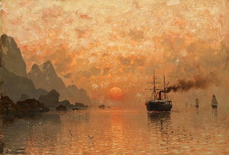 Adelsteen Normann, Ships in the sunset.