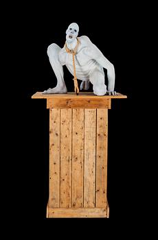 DEAN BARRETT, skulptur, blandteknik, signerad o daterad 1982.