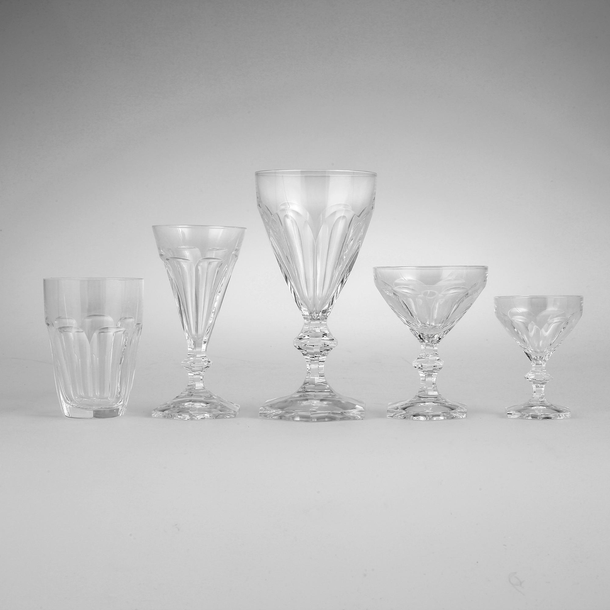 GLASSERVIS, 57 delar, "Geraldine", Fritz Kallenberg, Kosta Boda.