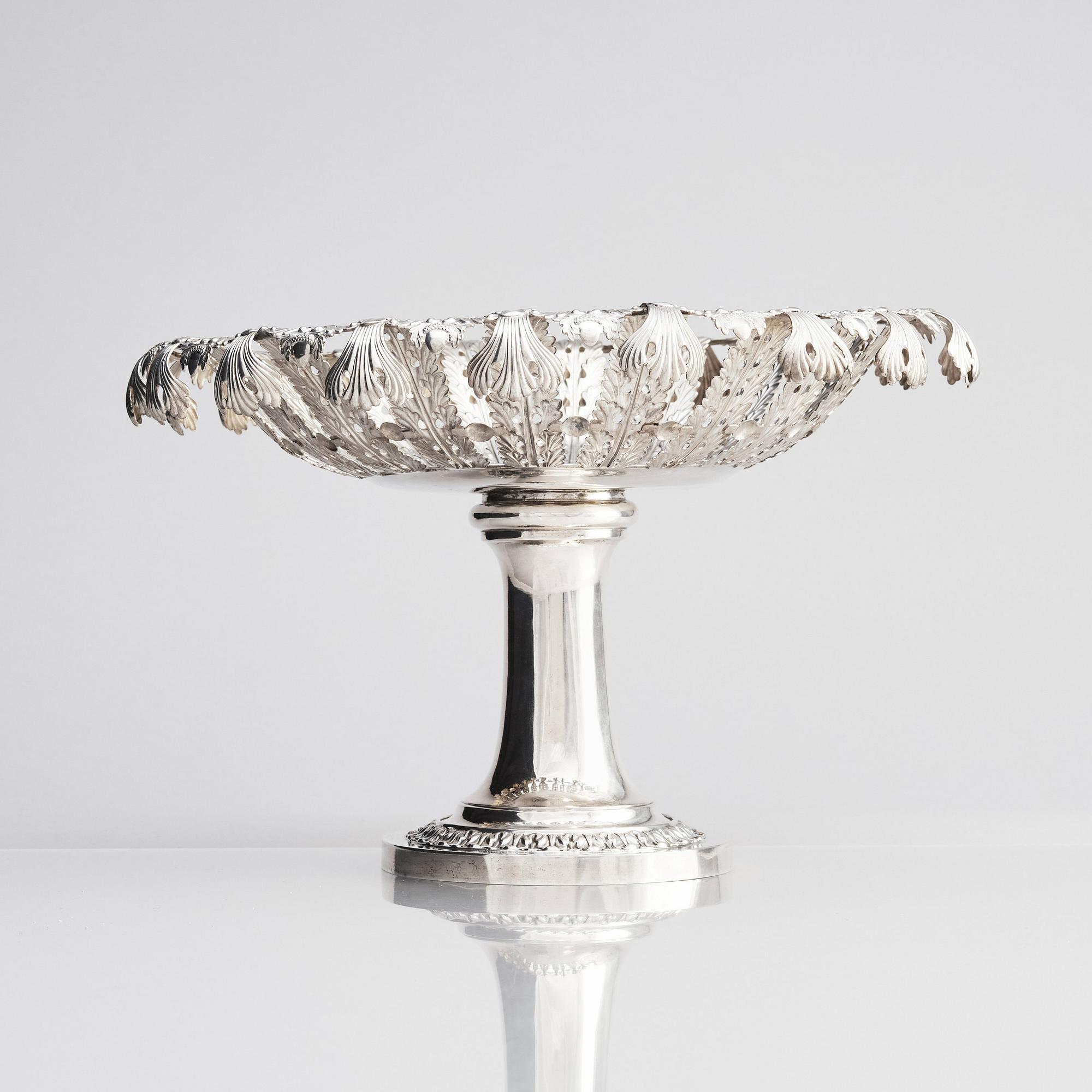 Adolf Zethelius, tazza, silver, Stockholm 1831.