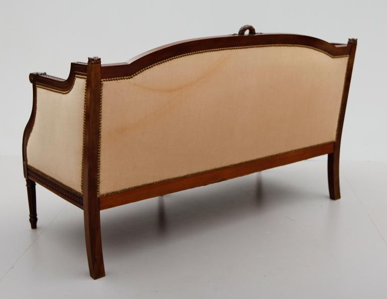 SALONGSMÖBEL, 6 delar, gustaviansk stil, 1900-talets första hälft.