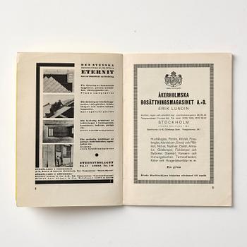 Stockholm Exhibition 1930, catalogue, brochures and souvenirs, six pieces.