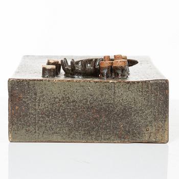 Lisa Larson, unik skulptur, stengods, Gustavsbergs Studio.