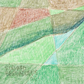 Sigvard Bernadotte, chalk on paper, signed and dated -95?.