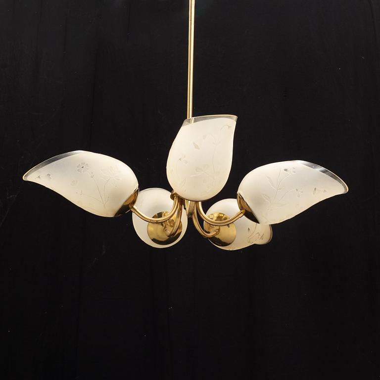 Glössner & Co, ceiling lamp, Hegewald, 1940s.