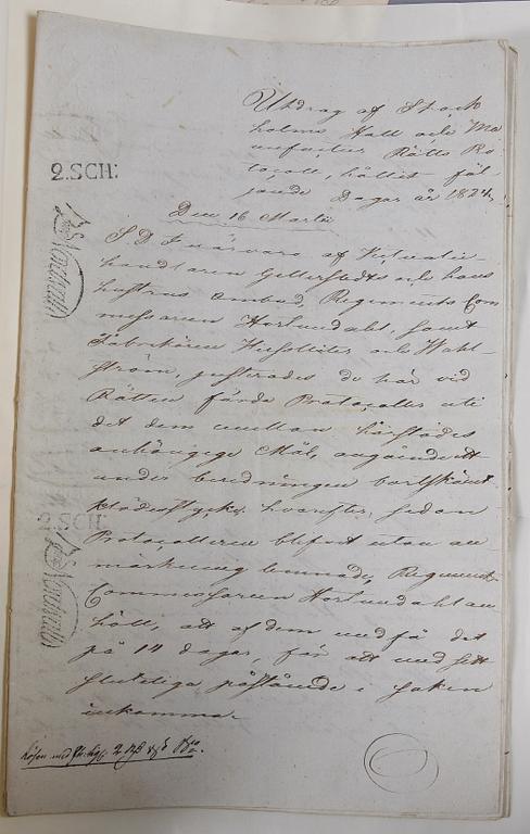 PARTI DOKUMENT, ca 40 st, Sverige 1700- och 1800-tal.