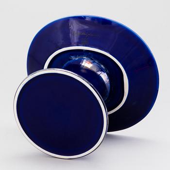 BIRGER KAIPIAINEN, KERAMIKFAT PÅ FOT, signerad Birger Kaipiainen, Arabia Finland.