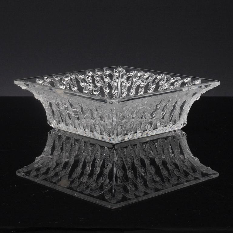 A Lalique signed glass bowl.