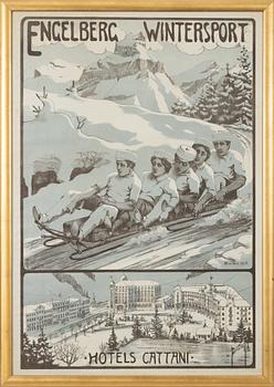 Wilhelm Amrhein, litografisk affisch, Polygraphisches Institut, Zürich, Schweiz, 1905.