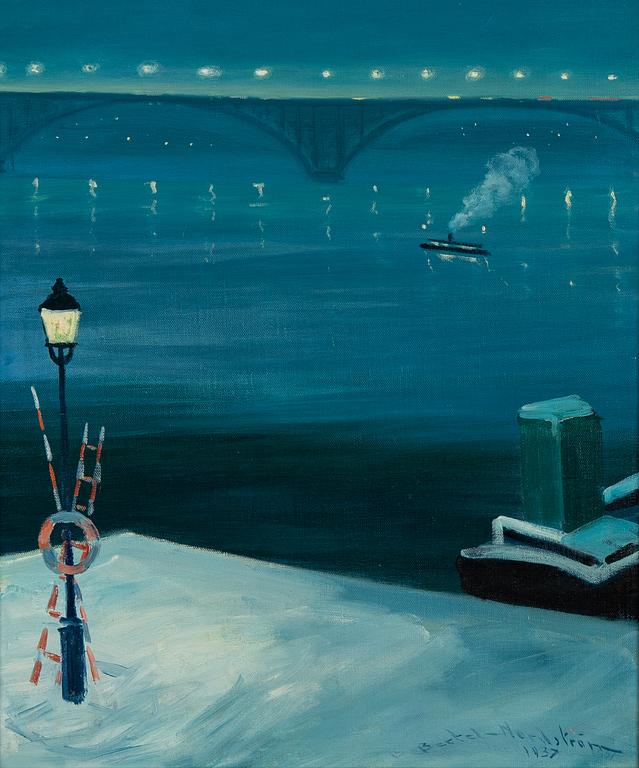 Bertel Bertel-Nordström, oil on canvas, signed and dated 1937.