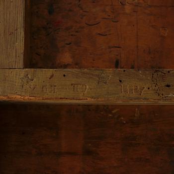 FÄLLBORD, signerad Christopher Tietze (mästare i Stockholm 1764-91), 1700-tal.