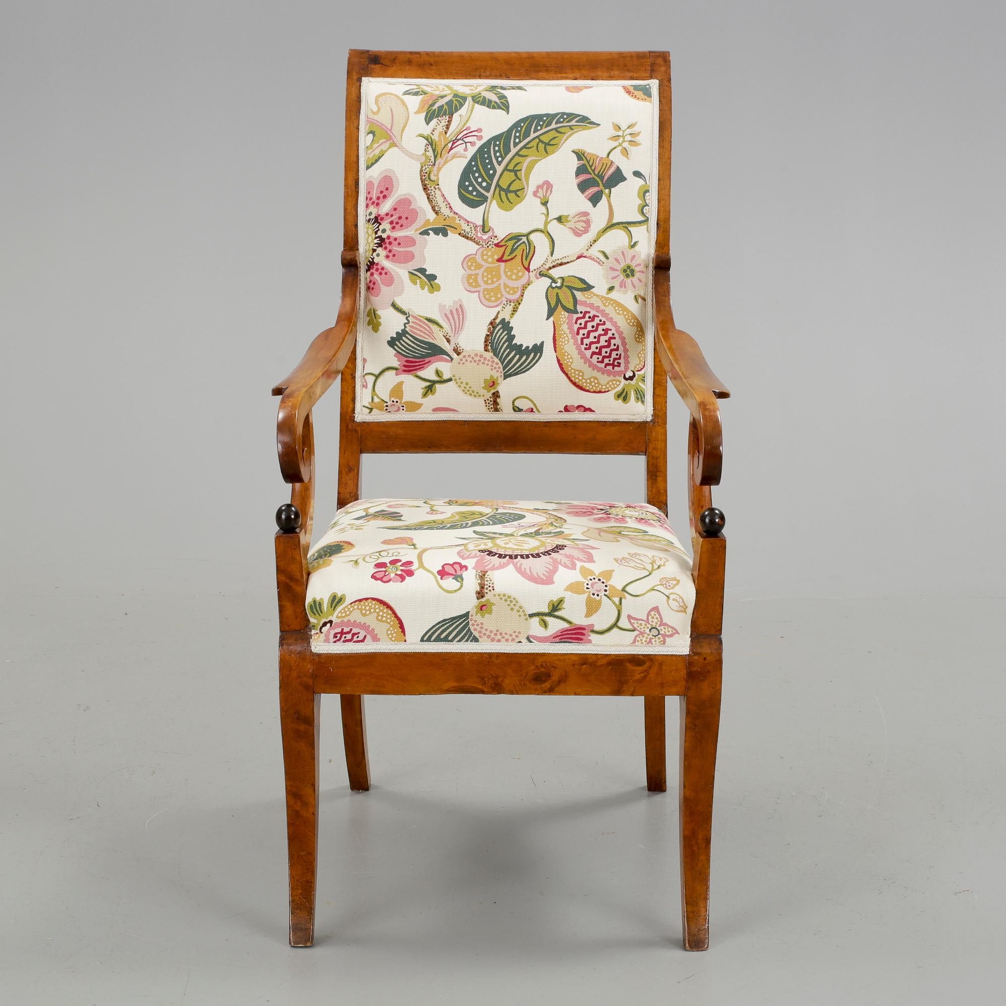 KARMSTOL, senempire, omkring 1800-talet mitt.