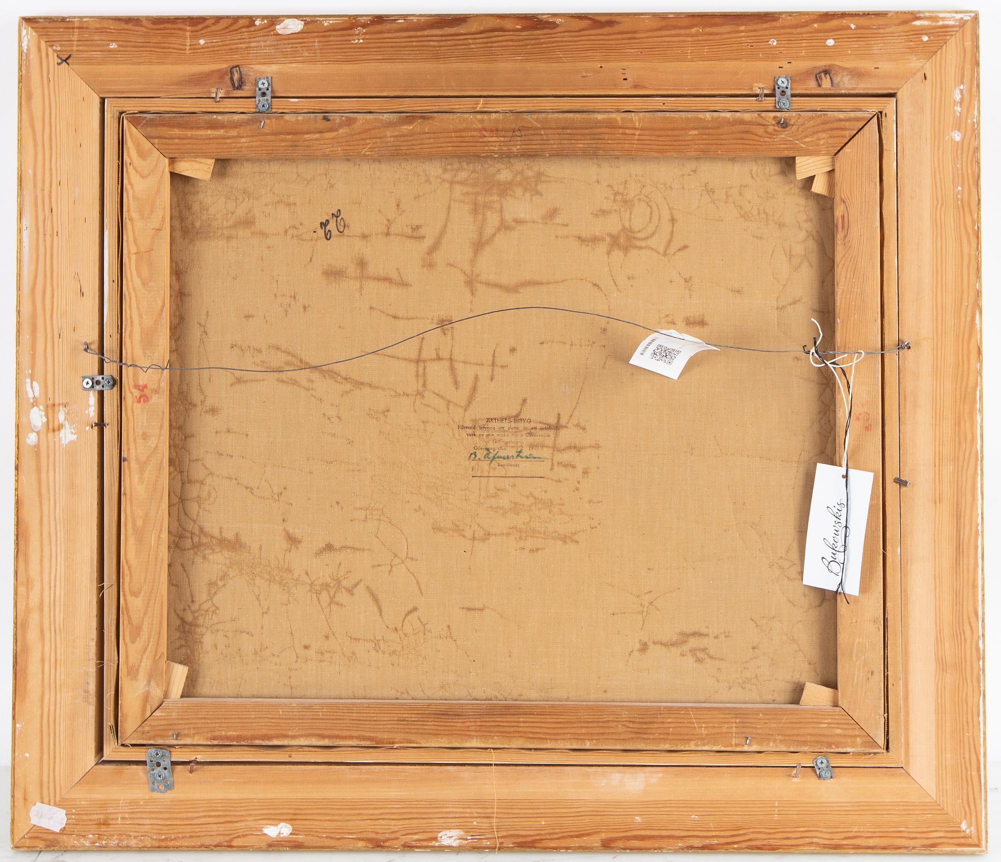 Hugo Öfverström,oil on canvas, signed with stamp.