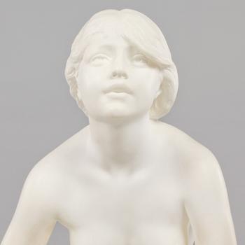 PER HASSELBERG, skulptur, alabaster, 1900-talets första hälft.