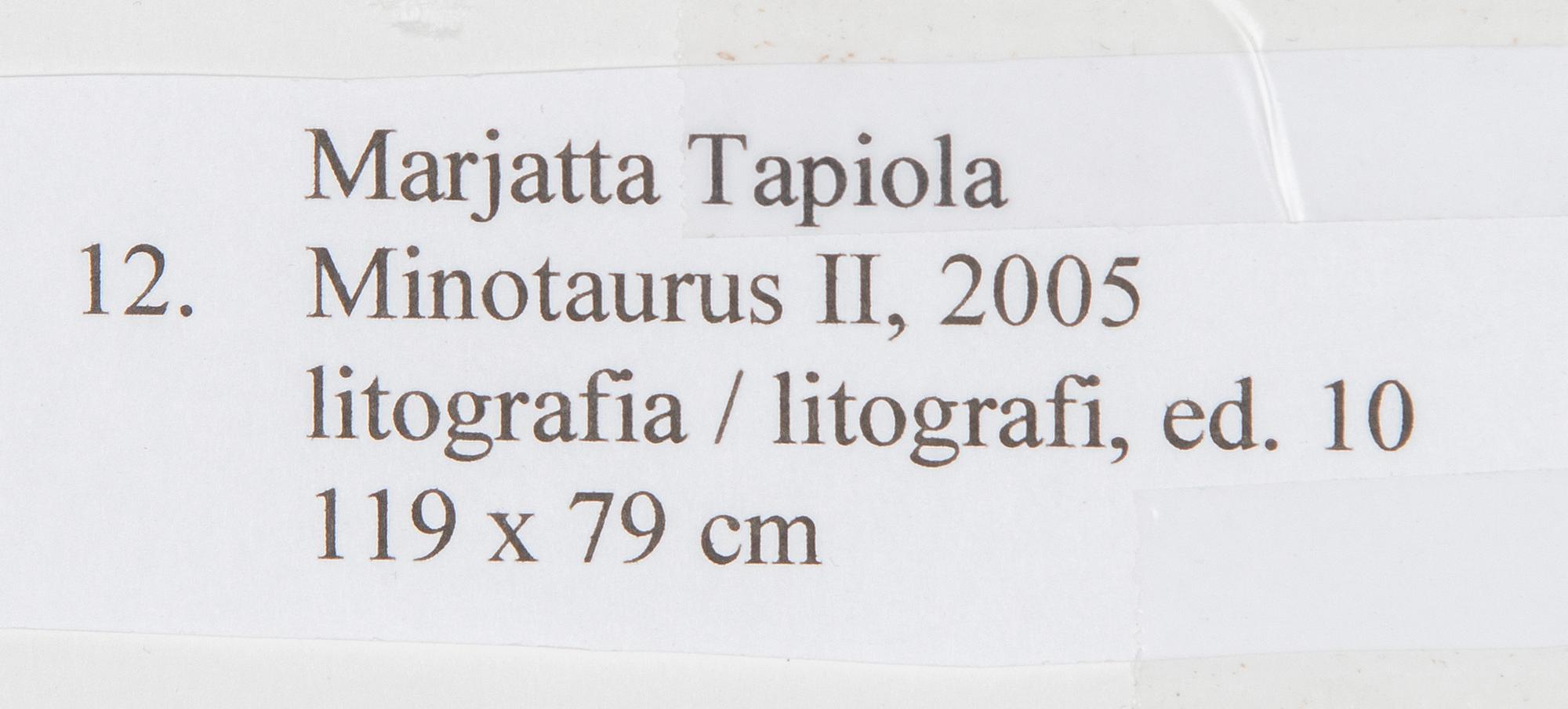 Marjatta Tapiola, "Minotaurus II".