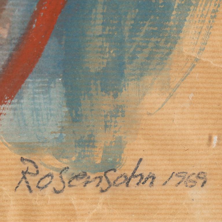 LENNART ROSENSOHN, akvarell. Signerad och daterad 69.