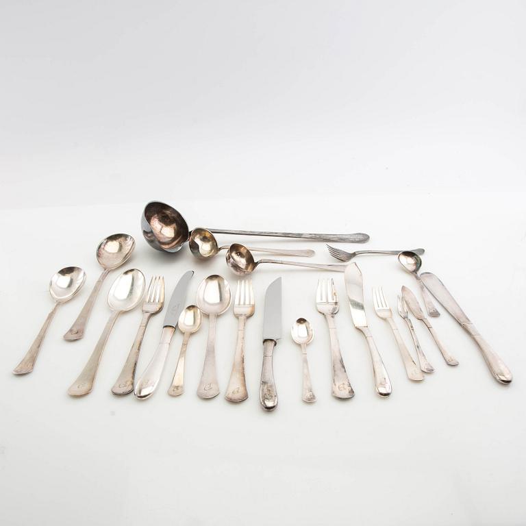 Just Andersson cutlery 154 dlr "Birka" GAB silver-plated, mid-20th century.