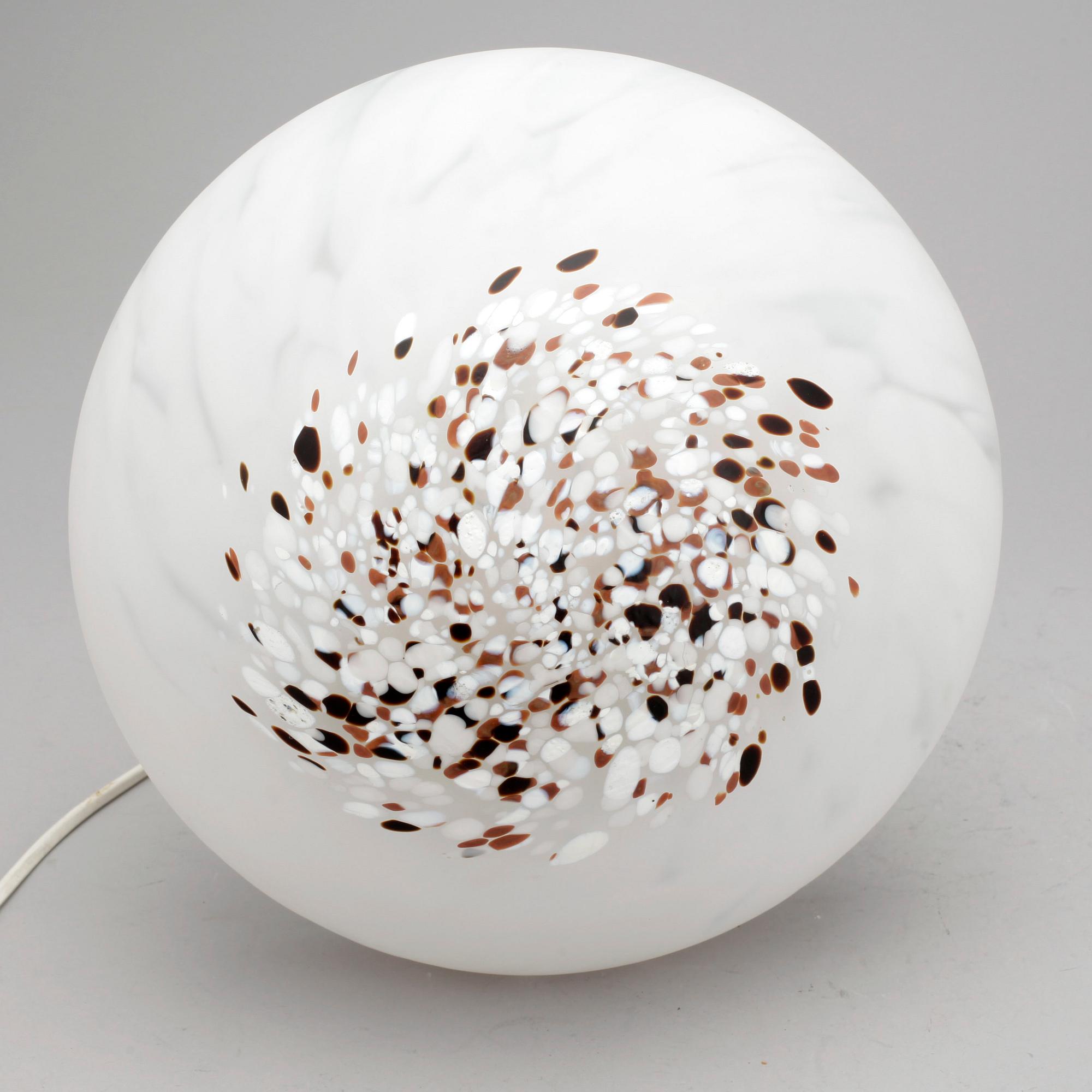 BORDSLAMPA, glas, Monica Backström, kosta. 1970-tal.