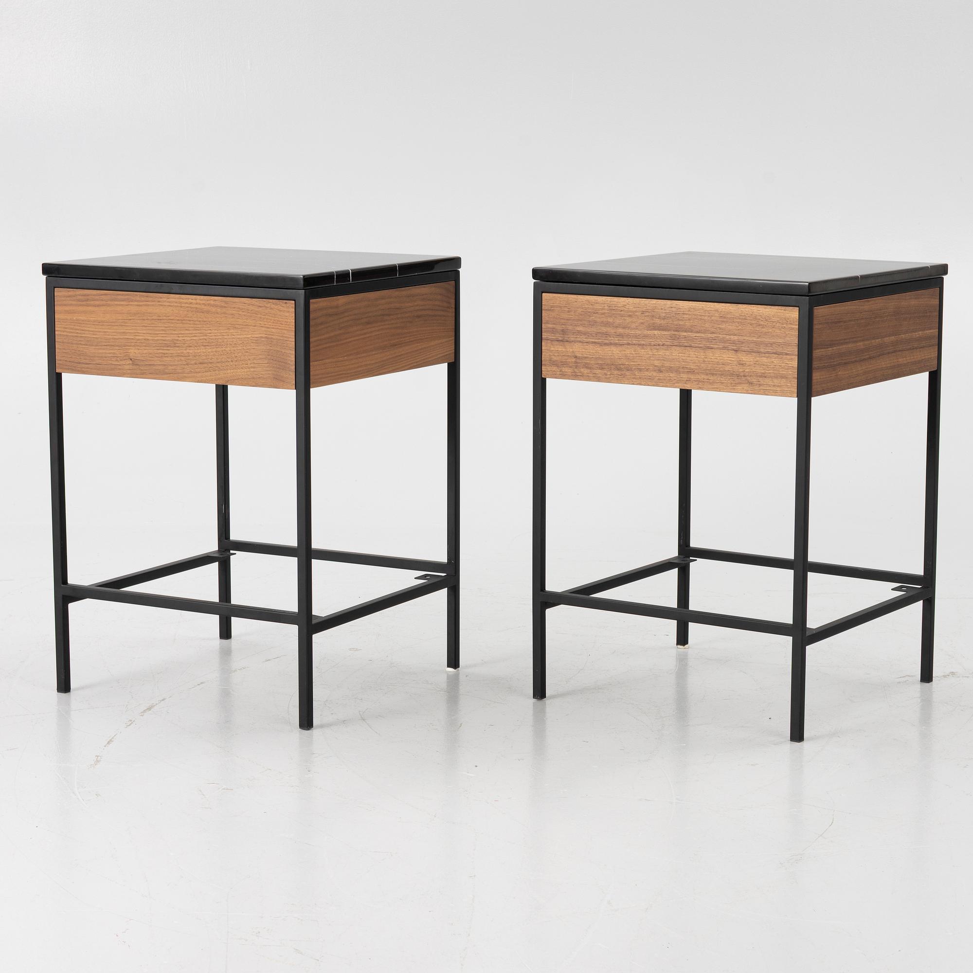 A pair of bedside tables, "Erin Side Table", Ruth & Joanna, 2000s.