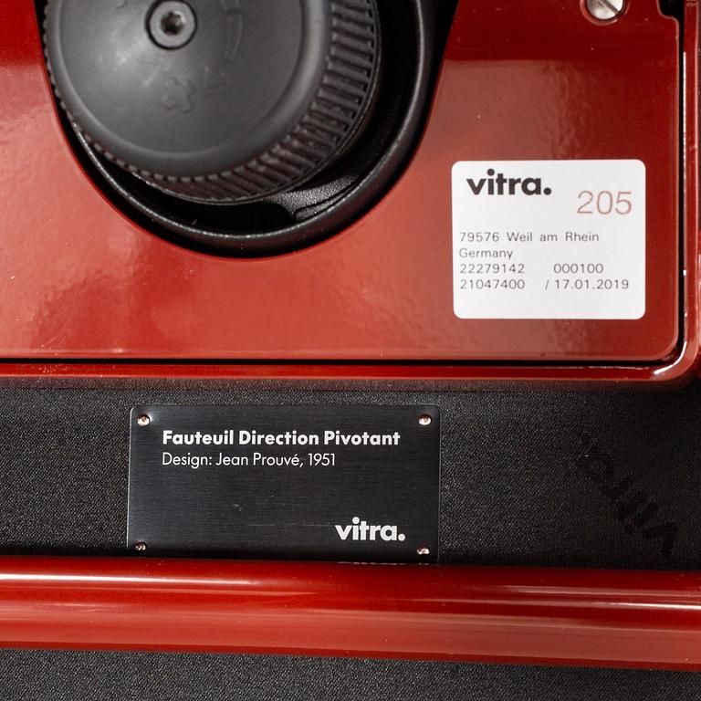 A Fauteuil Direction Pivotan office chair by JEAN PROUVÉ for VITRA.