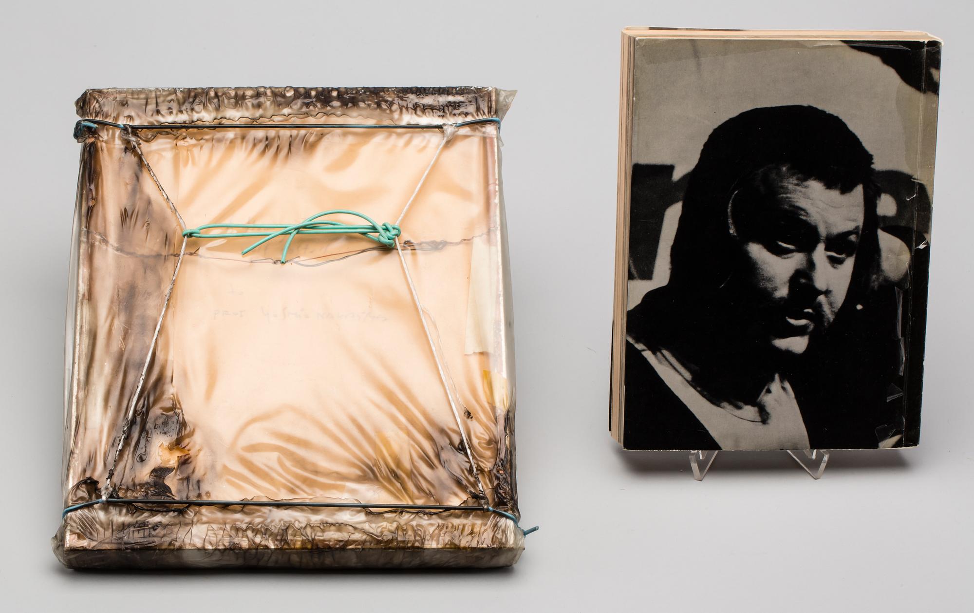 WOLF VOSTELL, ASSEMBLAGE, signerad med dedikation till Yoshio Nakajima. sam BOK.