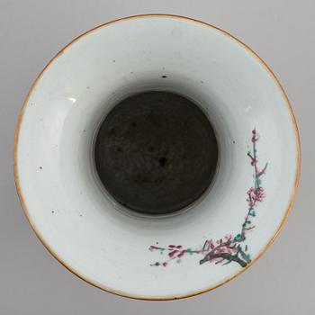 A Chinese famille rose vase, 20th century.