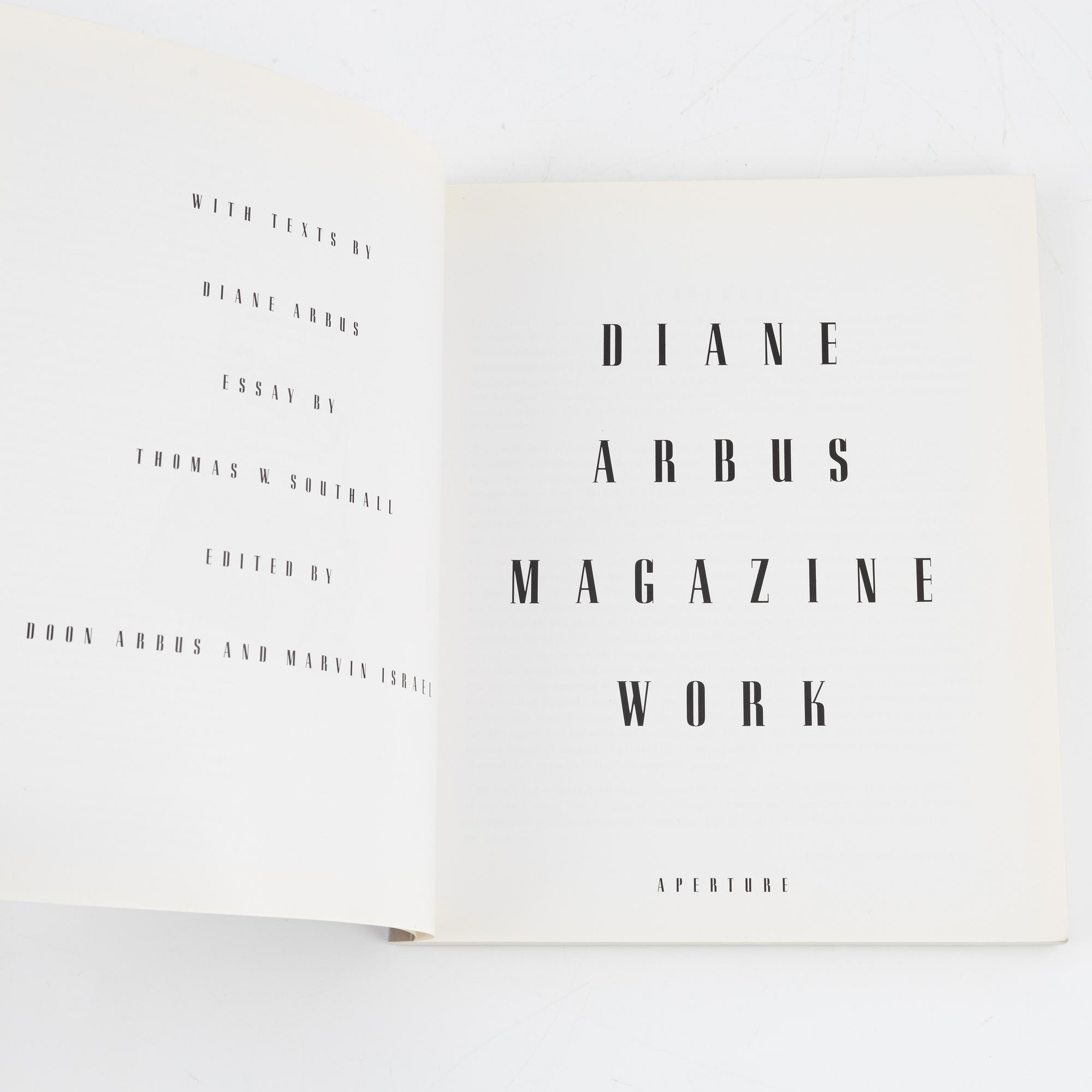 Diane Arbus, 3 photobooks.