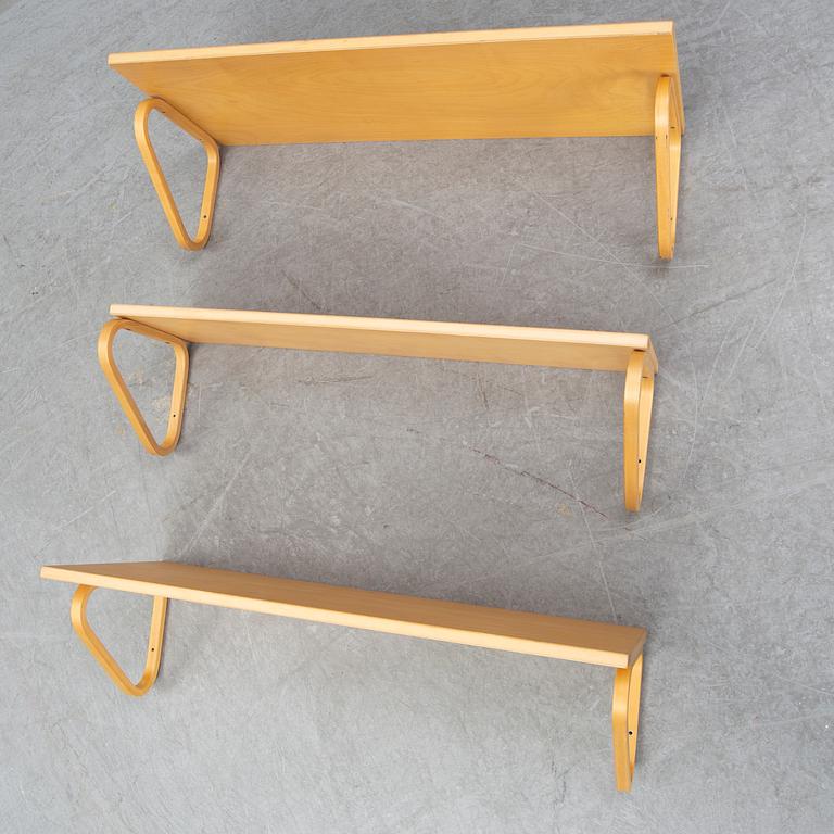 ALVAR AALTO, three shelves model 112A and 112B for Artek.