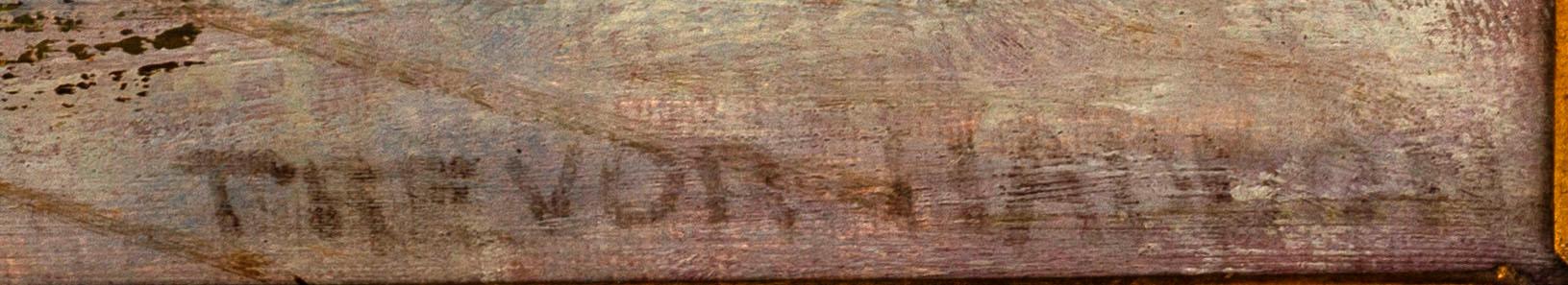 Trevor Haddon, oil on canvas signed.