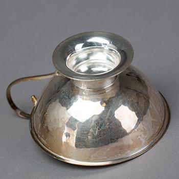 PUNSCHBÄGARE, silver, 9 st, GAB, 1960-tal. Total vikt ca 345 gram.