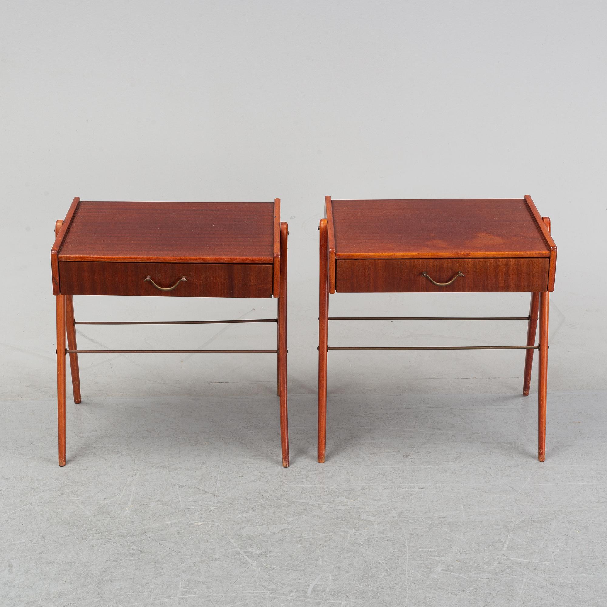 A pair of mid 1950's/60's bedside tables.