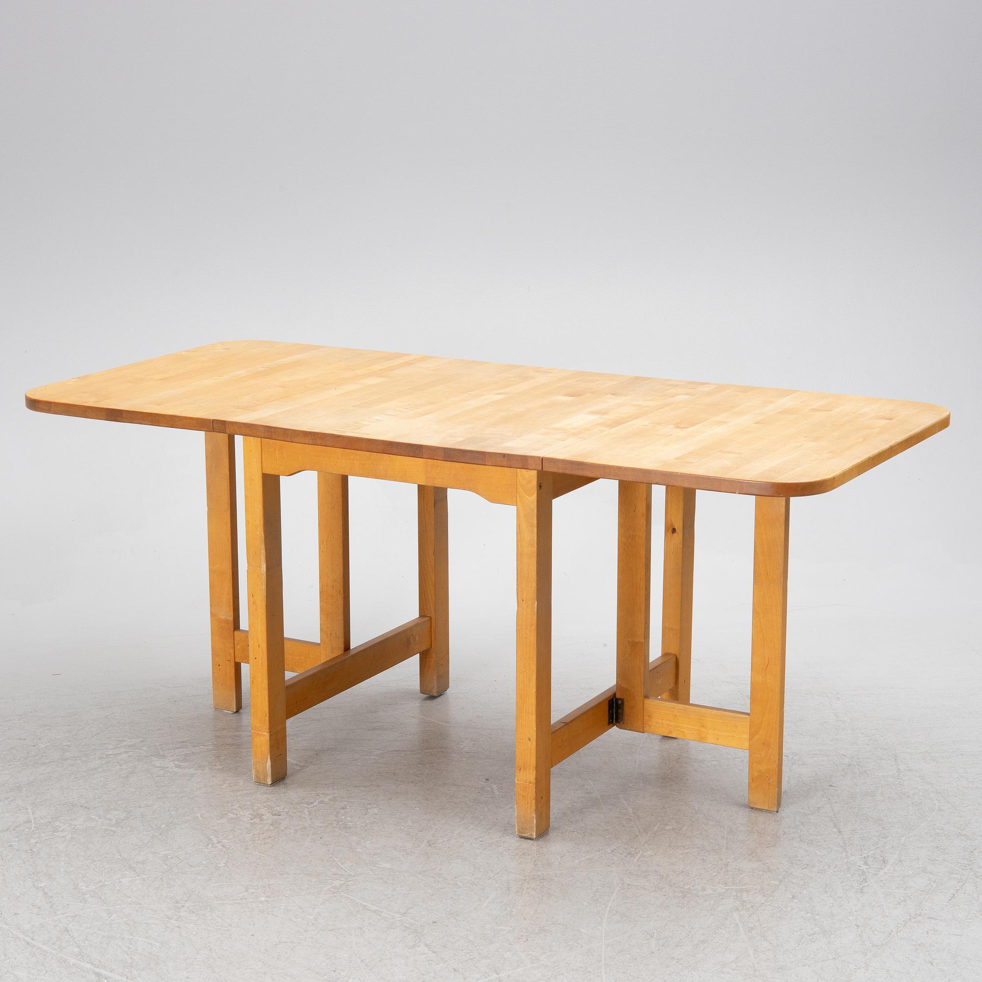 Nils Göran Gustafsson, a drop-leaf table, 'Björka', Stolab, 1987.