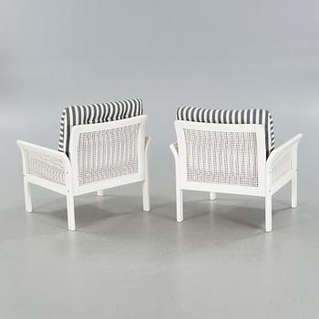 FÅTÖLJER, ett par, Dux, 1900-talets andra hälft.