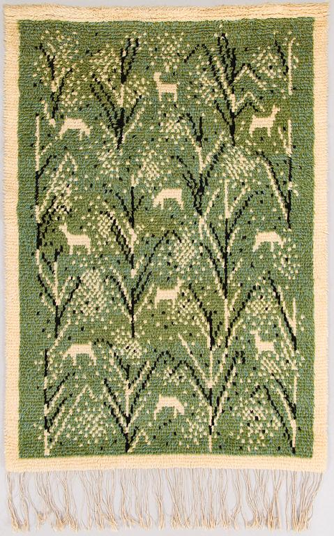 Aune Vuorinen-Peippo, rya modell för Neovius. Ca 150 x 105 cm.