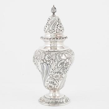 Charles Stuart Harris, sockerruska, silver, London 1902. Nyrokoko.