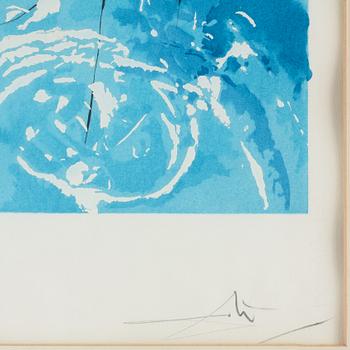 SALVADOR DALÍ, etching printed in colours with drypoint, and coloured with stencil, 1974, signed and numbered 63/450.