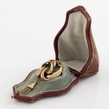 Brooch, 18K gold, Gustaf Dahlgren & Co, Malmö, 1876.