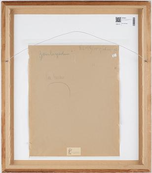 NELL WALDEN, mixed media on paper, signed.