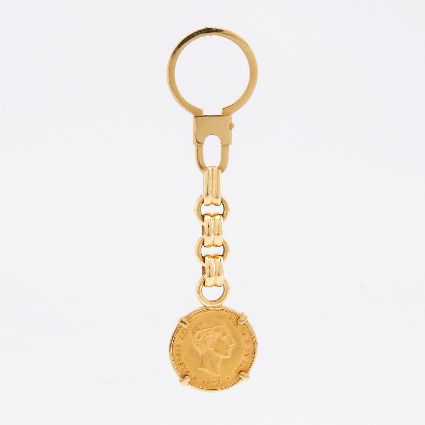 Gold coin 25 Pesetas, Alfonso XII, Spain 1879.