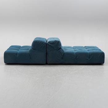 A twp sectioned "Tufty time" sofa by Patricia Urquliola for B&b Italia.