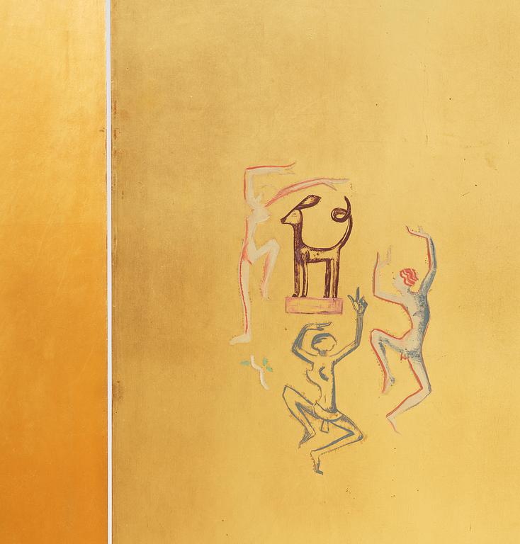 Einar Luterkort, a unique Swedish Grace folding screen, 1930s.