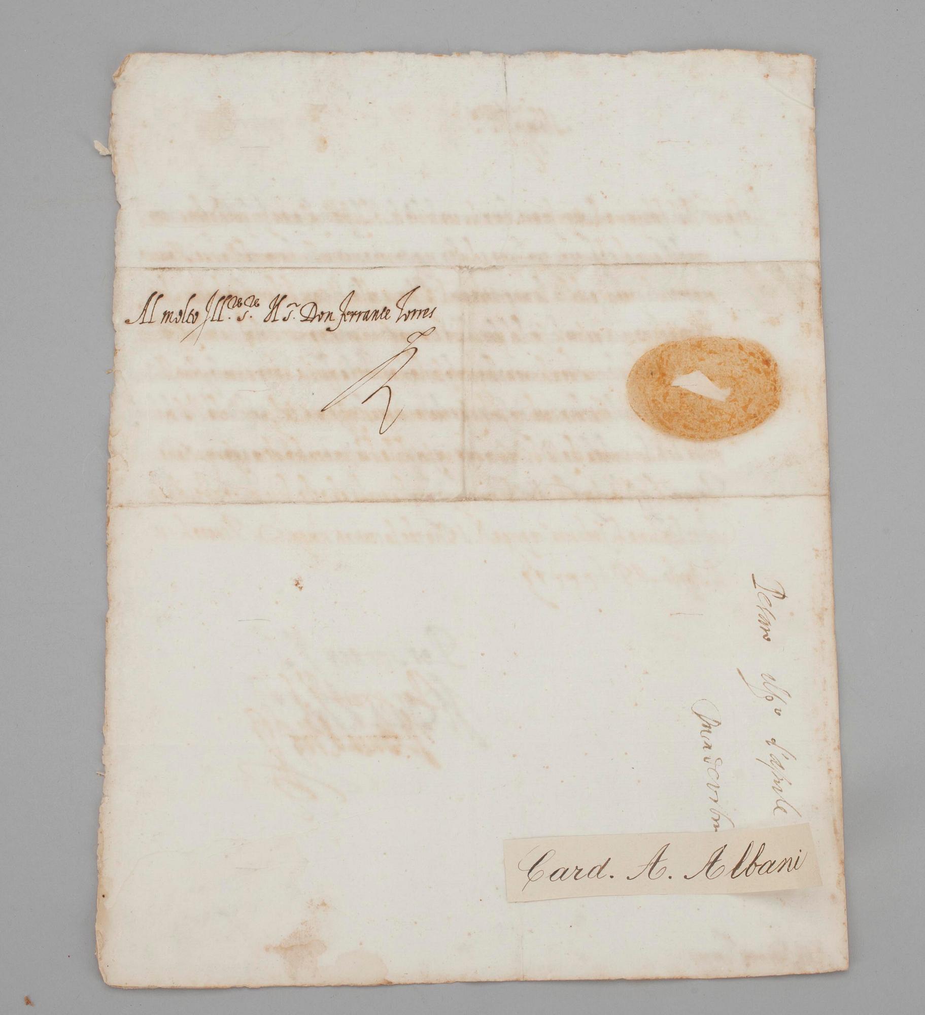 BREV, 2 st, ett undertecknat Guidobaldo, det andra undertecknat "Il Duca d'Urb", Pesaro, Italien 1500-tal.